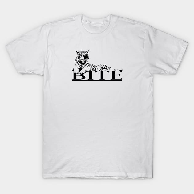 Tiger Bite - Tsov Tom - BLACK T-Shirt by Culture Clash Creative